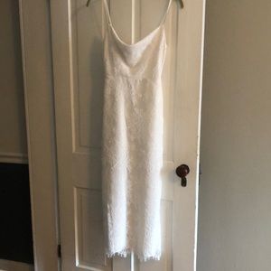 Amsale Connie Lace Slip Dress BHLDN